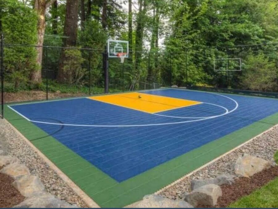 Backyard basketball court NJ