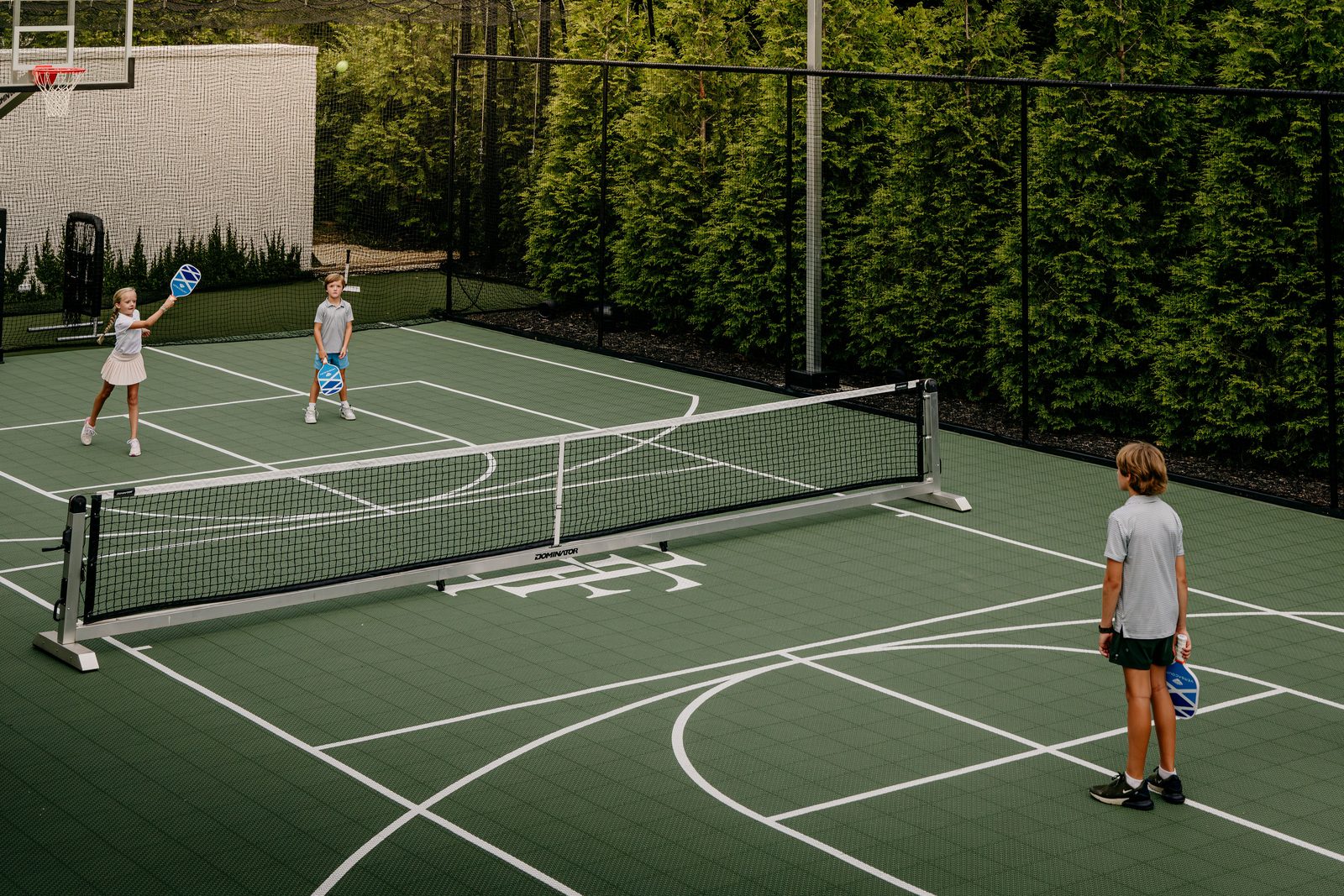 Custom backyard court