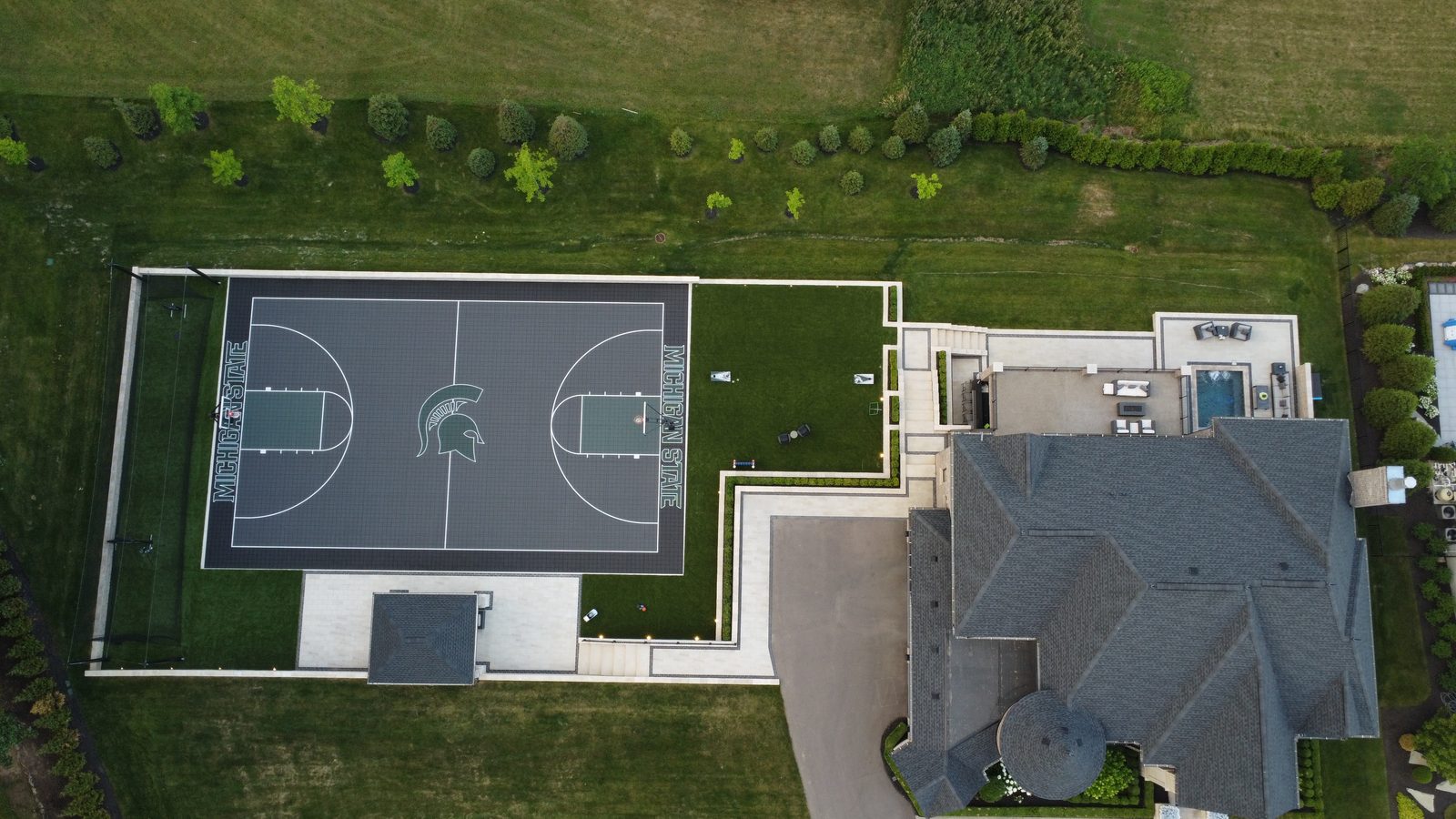 Premium backyard court